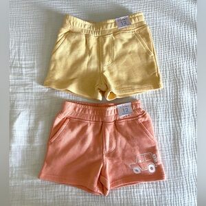 Kids Yellow and Orange Shorts Set